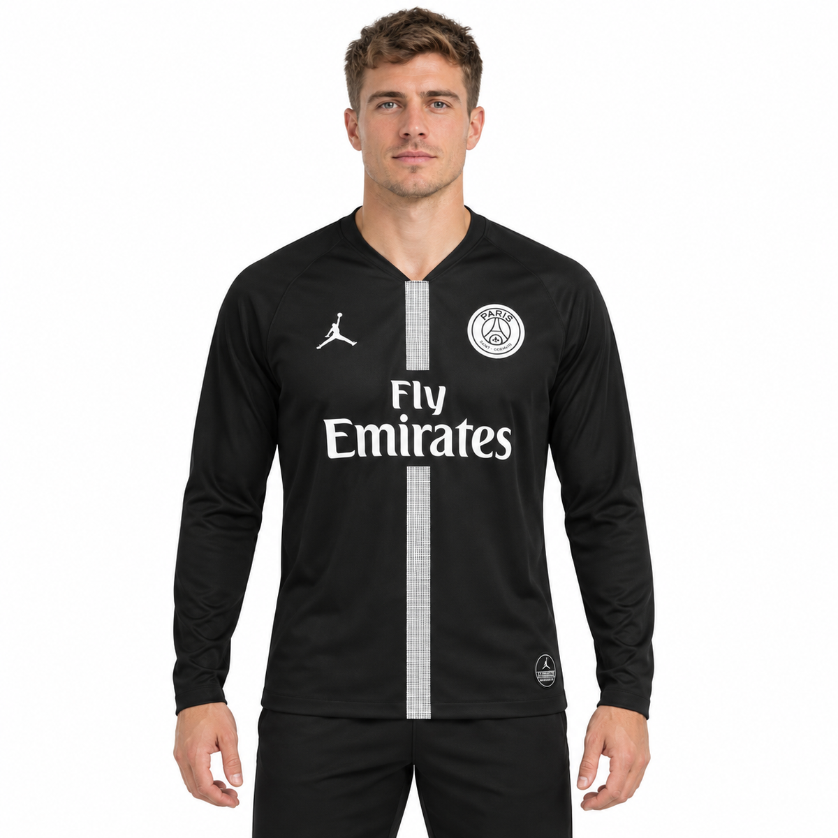 Camisa PSG Away 18/19 Retrô Masculina Manga Longa - Imagem 1