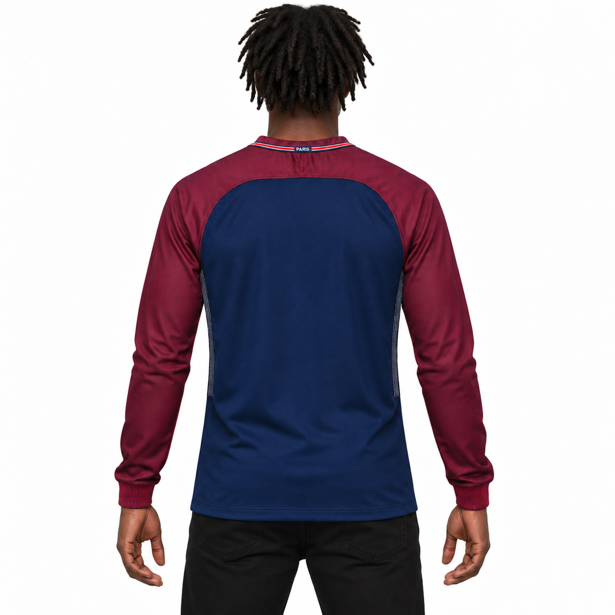Camisa PSG Home 17/18 Retrô Masculina Manga Longa - Imagem 2
