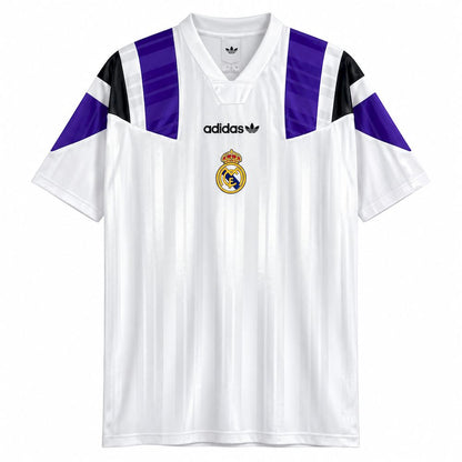 Camisa Real Madrid EQT Retrô Masculina - Branca — camisa de frente