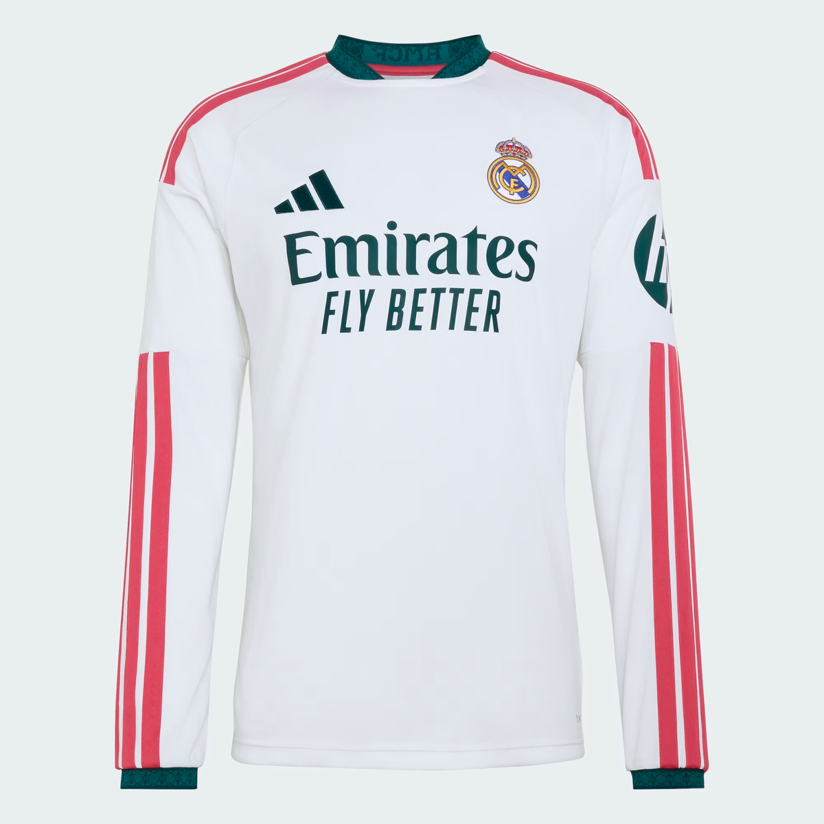 Camisa Real Madrid Home 26/27 Torcedor Masculina Manga Longa - Branca — camisa de frente