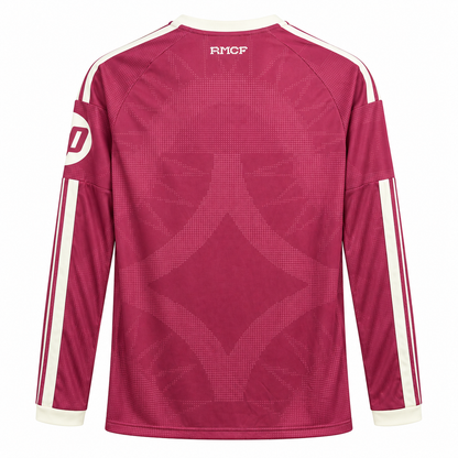Camisa Real Madrid Third 26/27 Torcedor Masculina Manga Longa - Rosa — camisa de costas