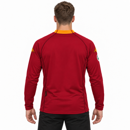Camisa Roma Home 2002/03 Retrô Masculina Manga Longa - Imagem 2