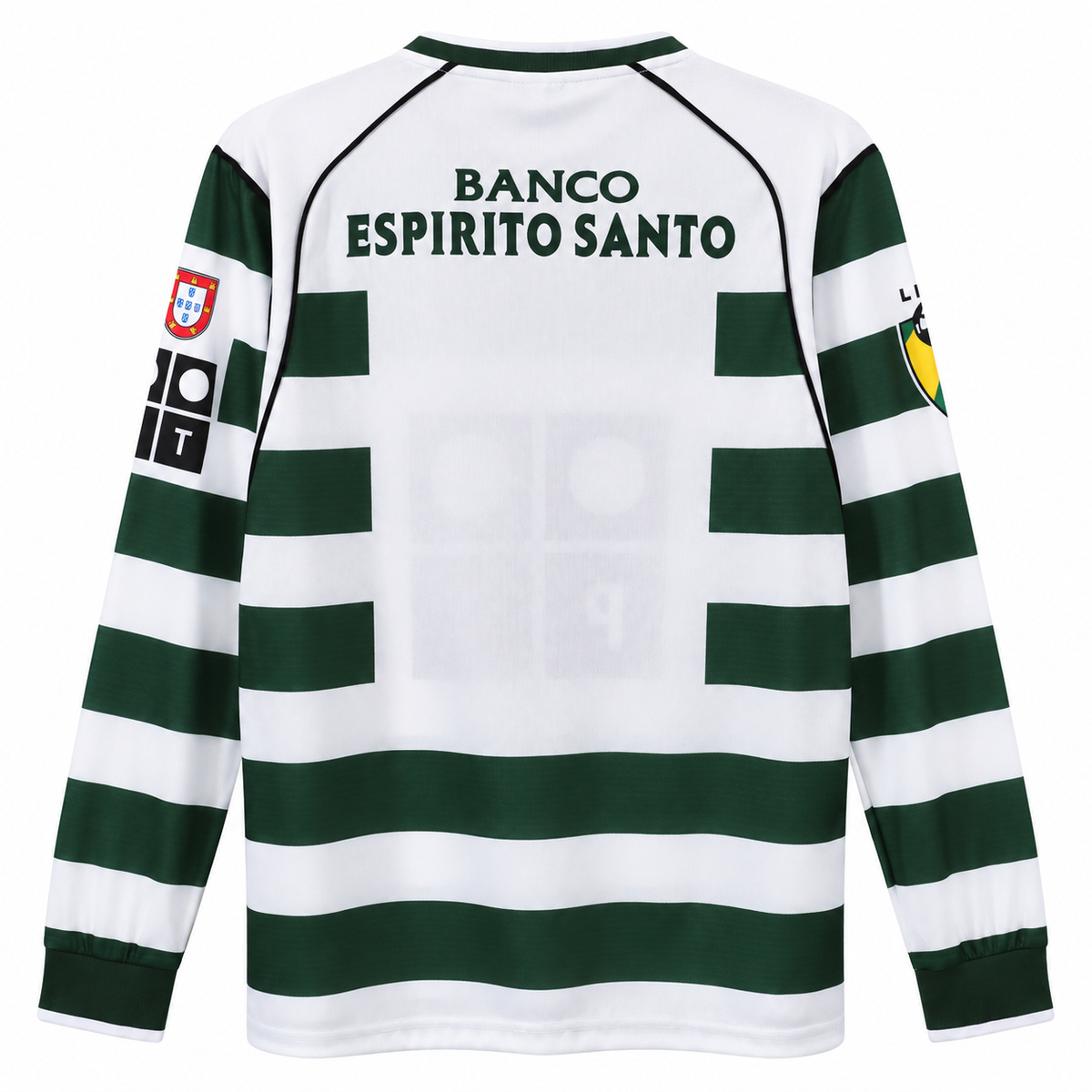 Camisa Sporting Home 2001/03 Retrô Masculina Manga Longa - Imagem 4