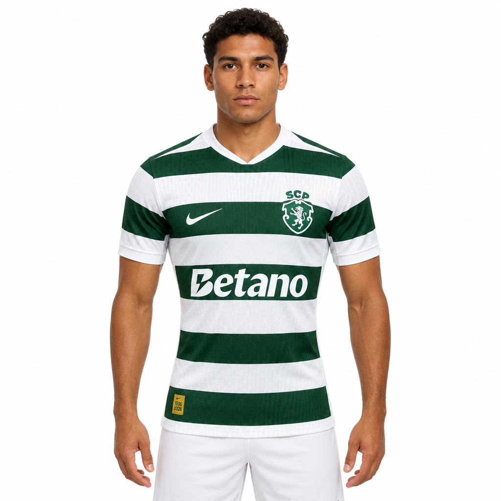 Camisa Sporting Home 26/27 Jogador Masculina - frente