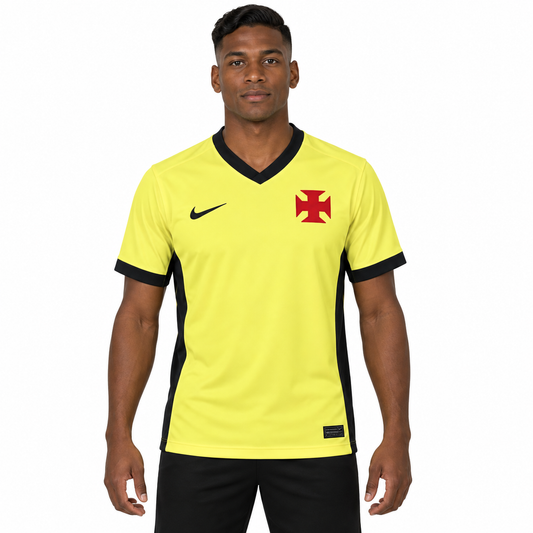 Camisa Vasco Third 26/27 Torcedor Masculina - Amarela — modelo de frente