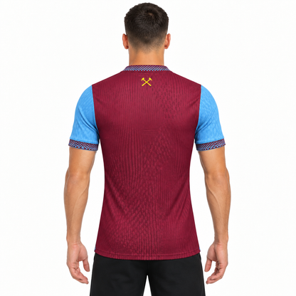 Camisa West Ham Home 26/27 Jogador Masculina - costas