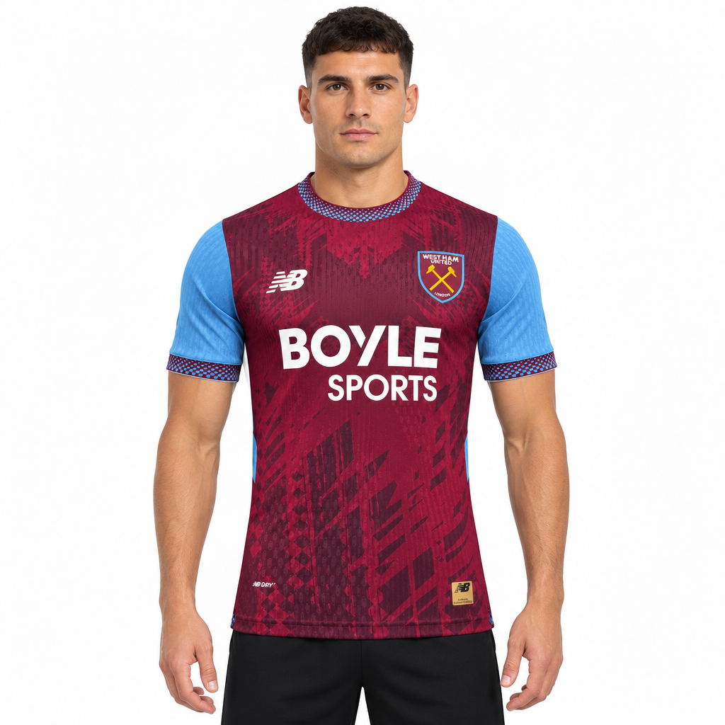 Camisa West Ham Home 26/27 Jogador Masculina - frente
