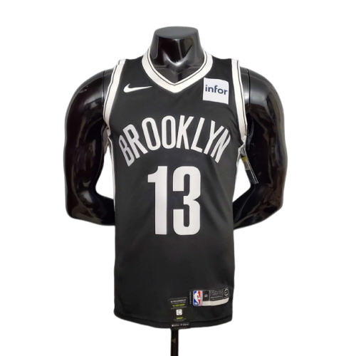 Camisa Regata Brooklyn Nets Preta e Branca - Masculina