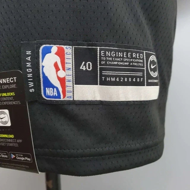 Camisa Regata Brooklyn Nets Preta e Branca - Masculina