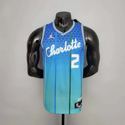 Camisa Regata Charlotte Hornets Azul Clara - Masculina