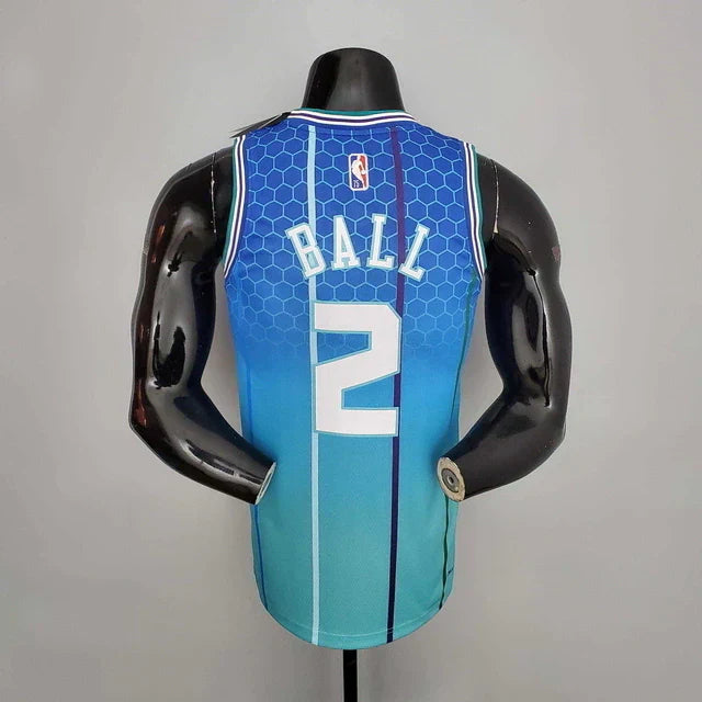 Camisa Regata Charlotte Hornets Azul Clara - Masculina