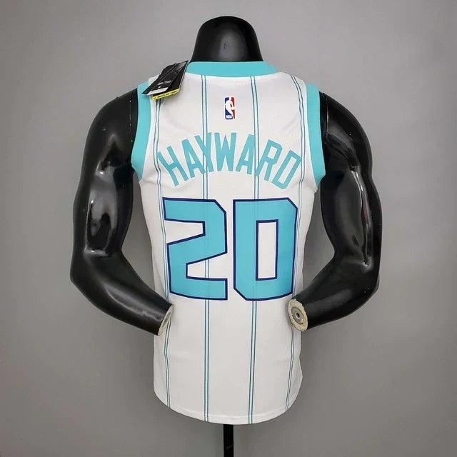 Camisa Regata Charlotte Hornets Branca e Azul - Jordan - Masculina