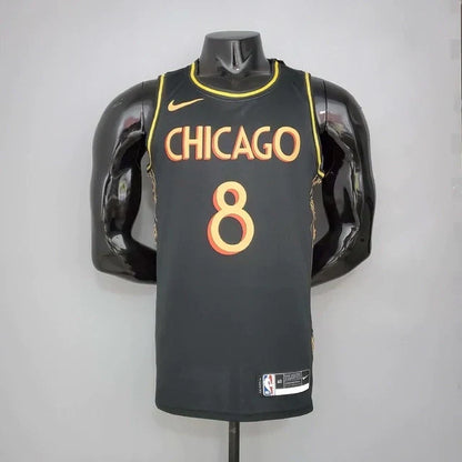 Camisa Regata Chicago Bulls Preta e Amarela - Masculina