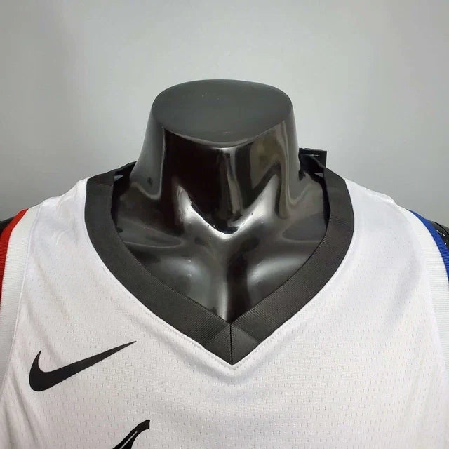 Camisa Regata Los Angeles Clippers Branca e Preta - Masculina