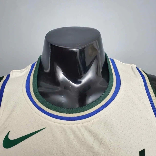 Camisa Regata NBA Milwaukee Bucks Bege - Masculina