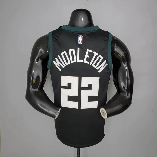 Camisa Regata NBA Milwaukee Bucks Preta - Masculina