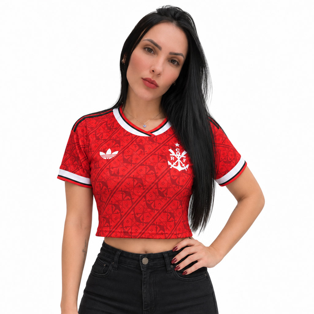 Cropped Flamengo Third 26/27 - Torcedor Feminina - Vermelha
