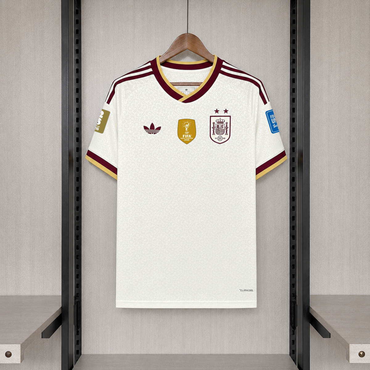 Camisa Espanha Away 26/27 Torcedor Masculina Com Patchs - camisa frente
