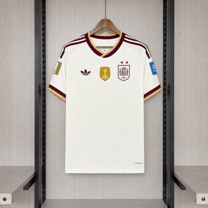 Camisa Espanha Away 26/27 Torcedor Masculina Com Patchs - camisa frente