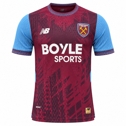 Camisa West Ham Home 26/27 Jogador Masculina - camisa frente