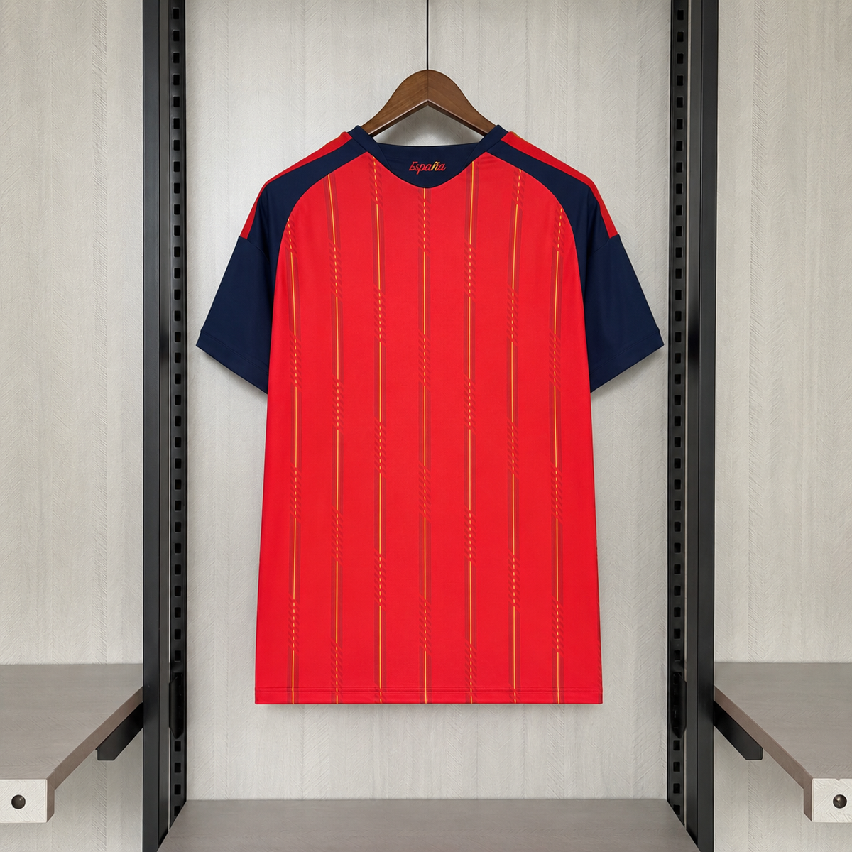 Camisa Espanha Home 26/27 Torcedor Masculina Com Patchs - camisa costas