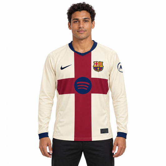 Camisa Barcelona Fourth 26/27 Torcedor Masculina Manga Longa imagem 1
