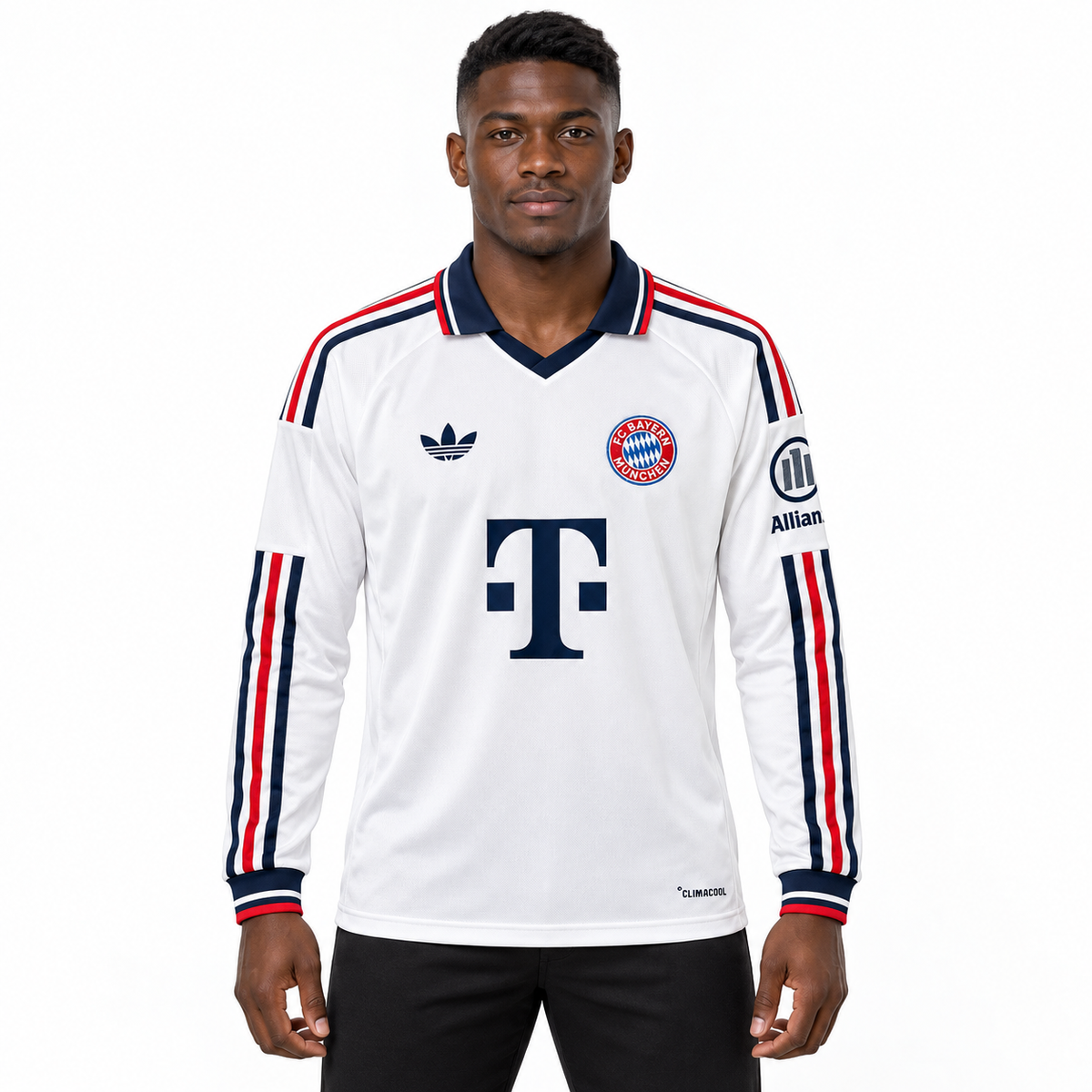 Bayern Away 26/27 Torcedor Masculina Manga Longa — camisa de frente