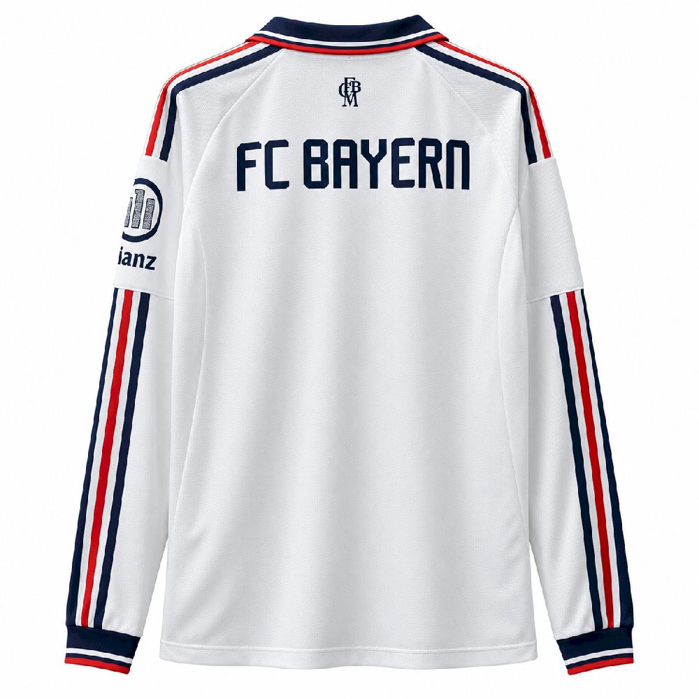 Bayern Away 26/27 Torcedor Masculina Manga Longa — modelo de costas