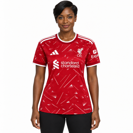 Camisa Liverpool Home 26/27 Feminina Babylook — modelo de frente