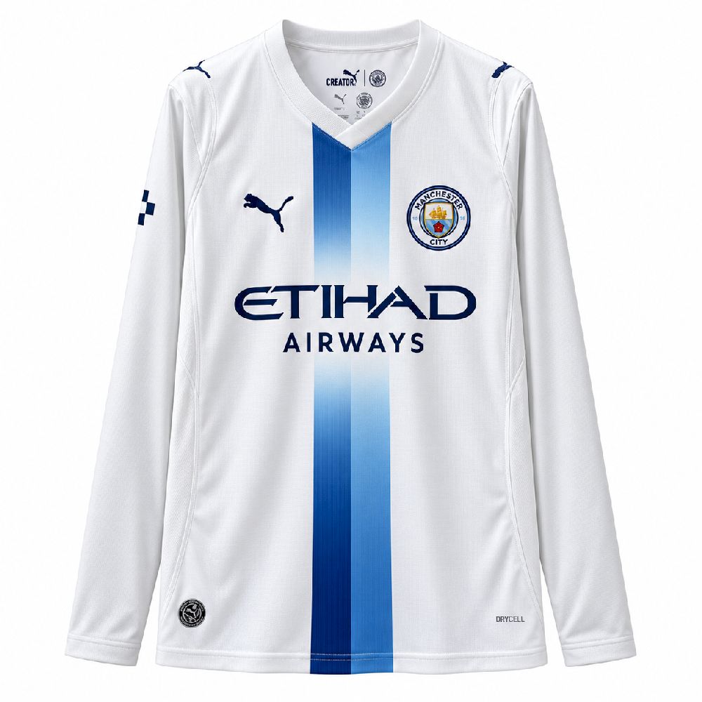 Camisa Manchester City Third 26/27 Torcedor Masculina Manga Longa — camisa de frente