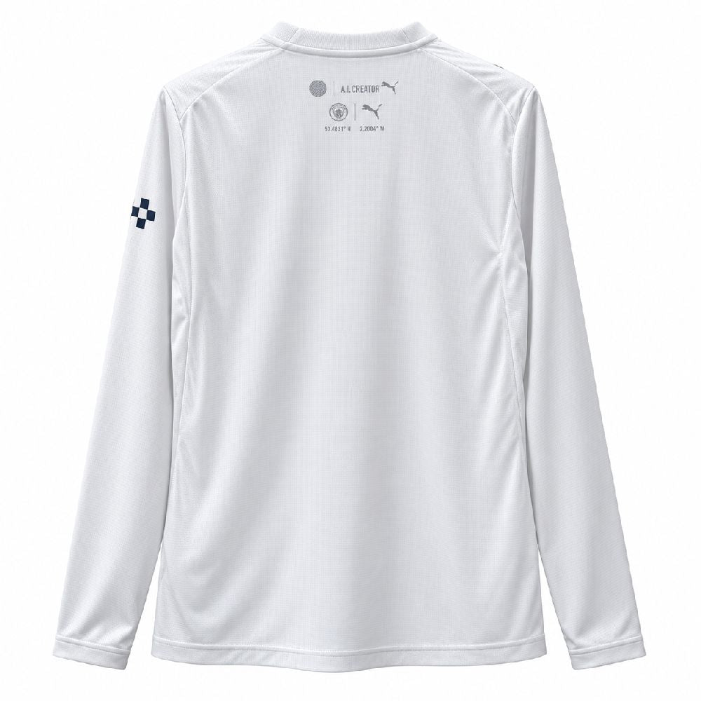 Camisa Manchester City Third 26/27 Torcedor Masculina Manga Longa — camisa de costas