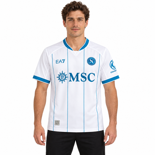 Camisa Napoli Away 26/27 Torcedor Masculina — modelo frente