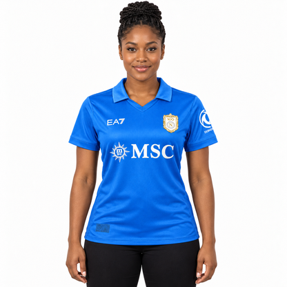 Camisa Napoli Home 26/27 Feminina Babylook — modelo de frente