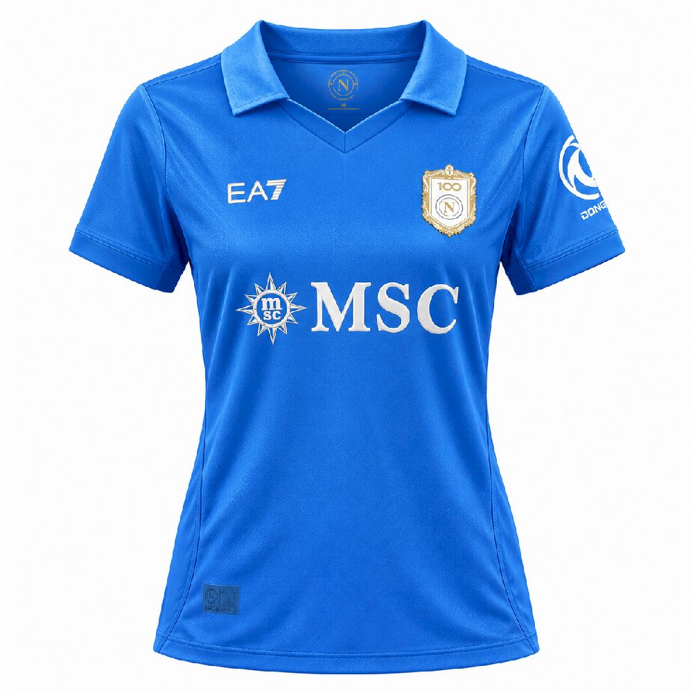 Camisa Napoli Home 26/27 Feminina Babylook — camisa de frente