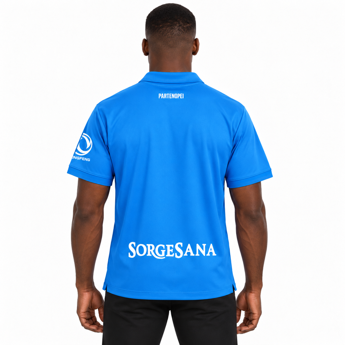 Camisa Napoli Home 26/27 Torcedor Masculina — modelo de costas