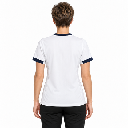 Camisa PSG Away 26/27 Feminina Babylook — modelo de costas