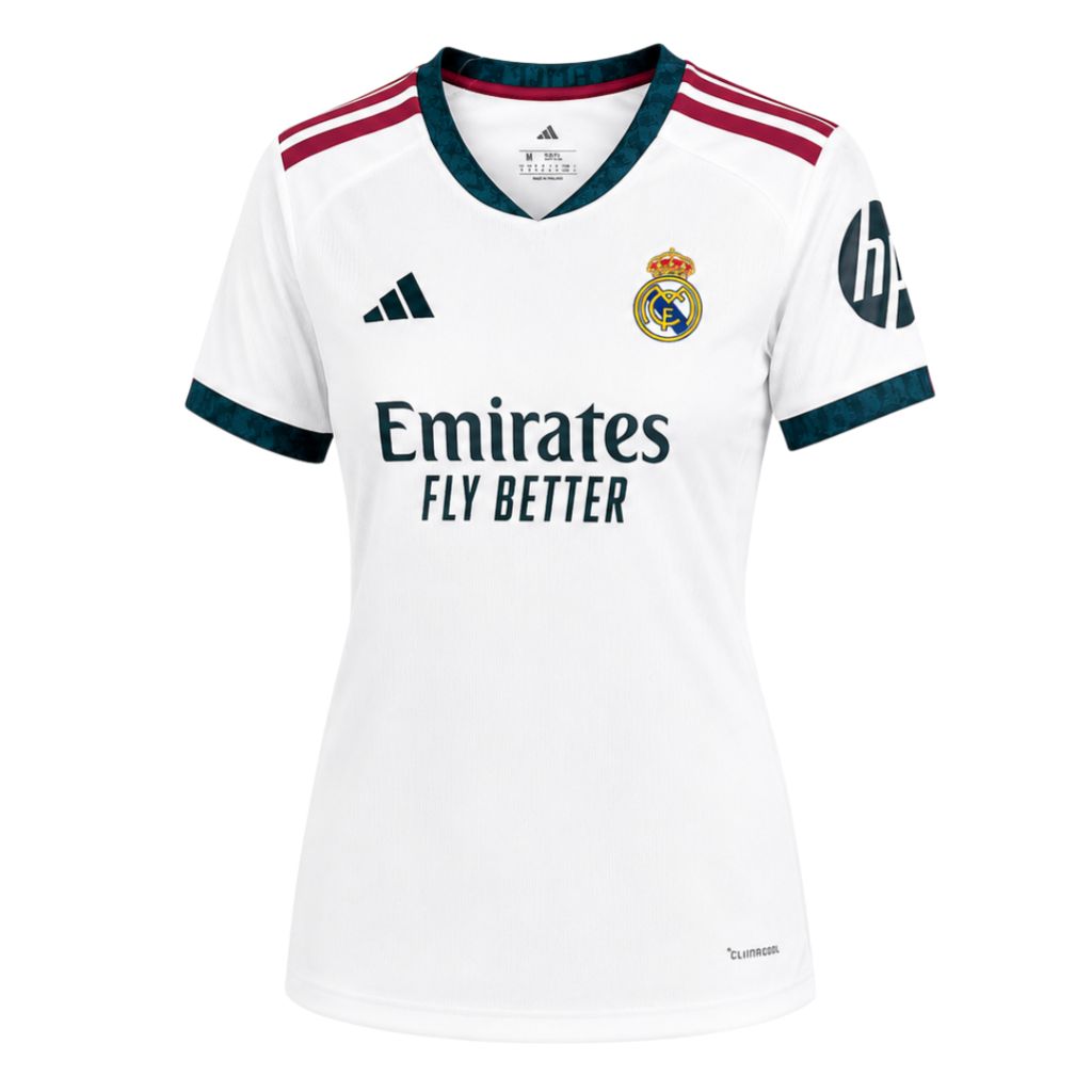 Camisa Real Madrid Home 26/27 Feminina Babylook — camisa de frente
