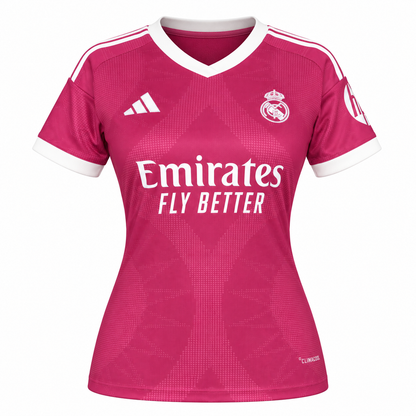 Camisa Real Madrid Third 26/27 Feminina Babylook - Rosa — camisa frente