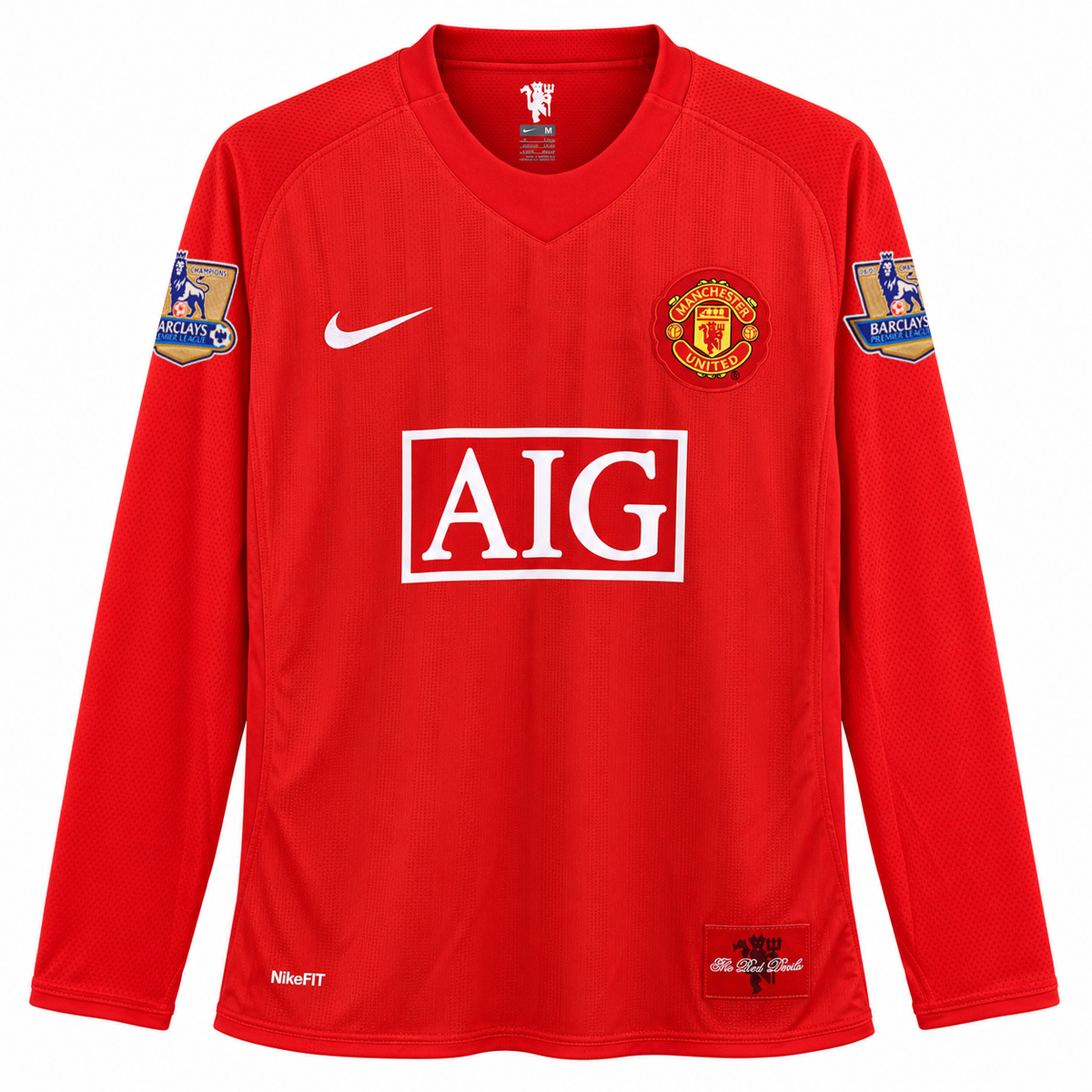 Manchester United retrô 2007/08 Premier League Com Patch e CR7 imagem 3
