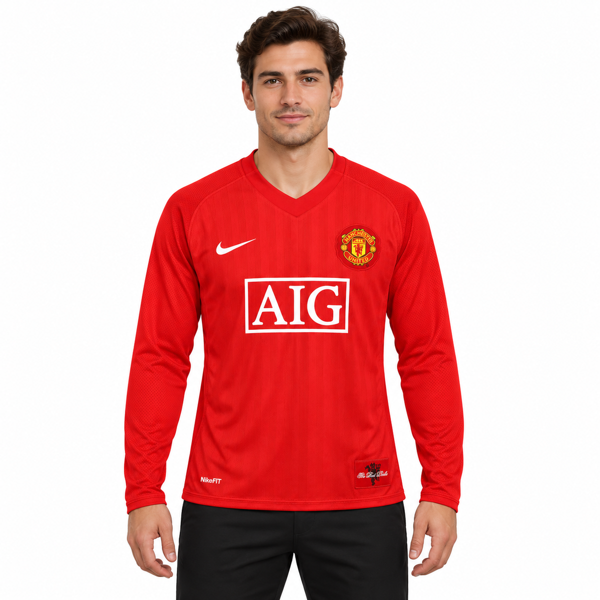 Manchester United retrô 2007/08 Premier League Sem Patch e CR7 imagem 1