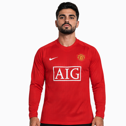 Manchester United retrô 2007/08 Premier League Sem Patch e CR7 imagem 1