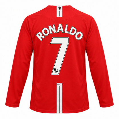 Manchester United retrô 2007/08 Premier League Sem Patch e CR7 imagem 4