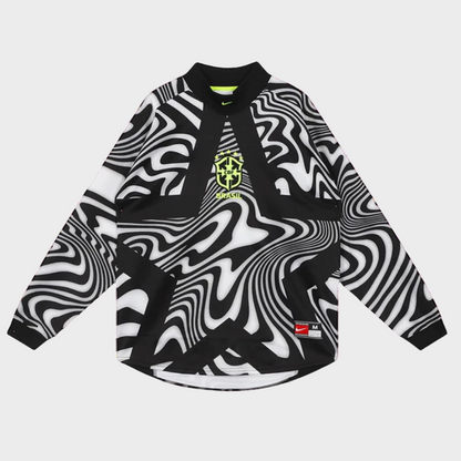 Camisa Manga Longa Goleiro Masculina Brasil 2026 Copa do Mundo