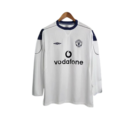 Camisa Manga Longa Retrô Torcedor Masculina Manchester United II 1999