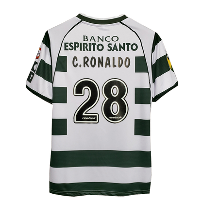 Camisa Retrô Torcedor Masculina Portugal I 2002