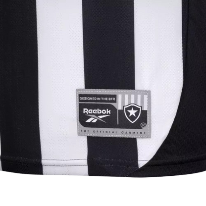 Camisa Botafogo Home 25/26 - Torcedor Reebok Masculino - Preto e Branco