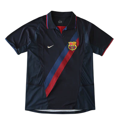 Camisa Retrô Torcedor Masculina Barcelona II 2002
