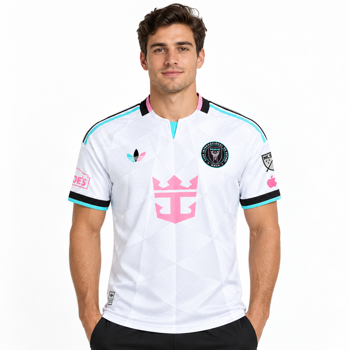 Camisa Inter Miami Third 26/27 Jogador Masculina MESSI 10 Com Patrocinios - Branca