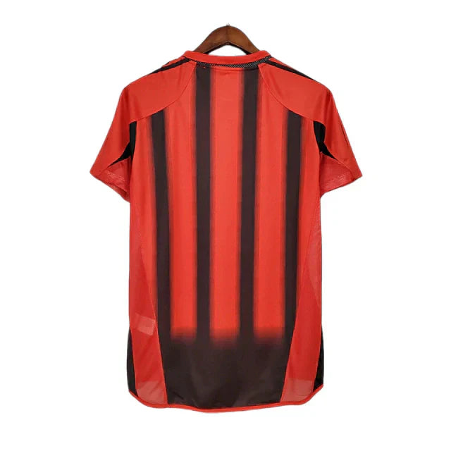 Camisa Milan Retrô 2004/2005 Vermelha e Preta