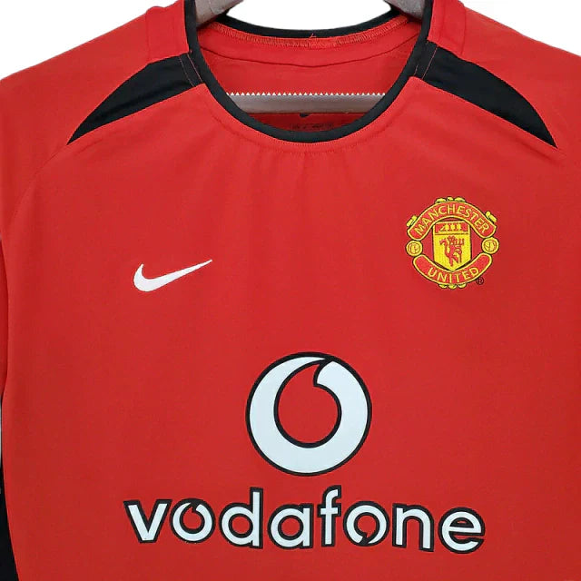 Camisa Retrô Torcedor Masculina Manchester United 2002